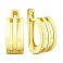 Золотые серьги без камней (арт. 110165ж) – изображение 1