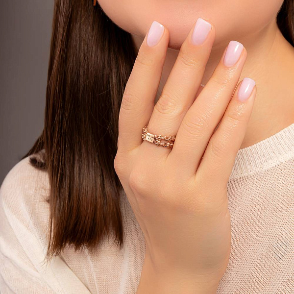 Золотое кольцо без камней (арт. 156607) – изображение 4