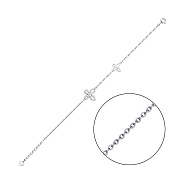 Браслет из серебра с фианитами (арт. 7509/4142)