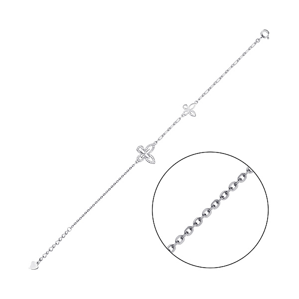 Браслет из серебра с фианитами (арт. 7509/4142) – изображение 1