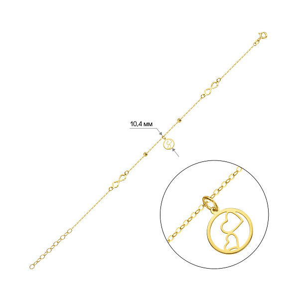 Браслет из желтого золота (арт. 326953ж) – изображение 2