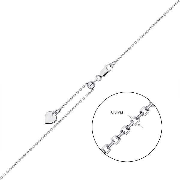 Цепочка из серебра плетения Якорное с регулируемой длиной (арт. 0306202з) – изображение 2