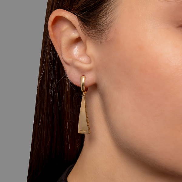 Сережки з жовтого золота з підвіскою (арт. 1091304ж) – зображення 2