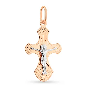 Золотий хрестик з розп'яттям (арт. 516502)