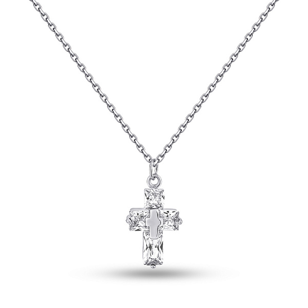 Серебряное колье с фианитами (арт. 7507/2211) – изображение 1