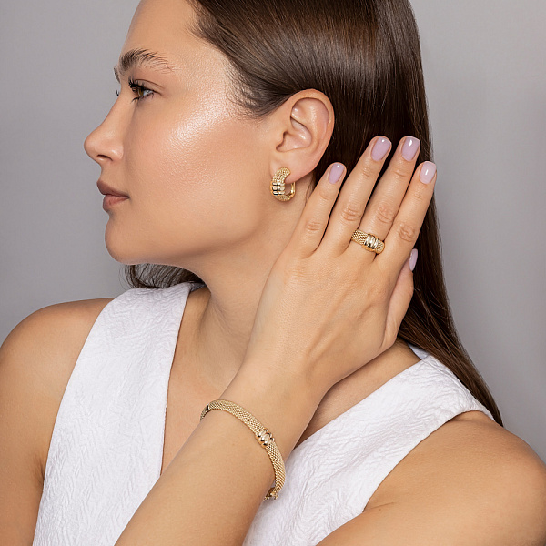 Каблучка з жовтого золота (арт. 156682ж) – зображення 5