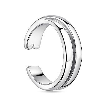 Фото Срібна каффа-моносережка без каменів (арт. 7502/20165ря)