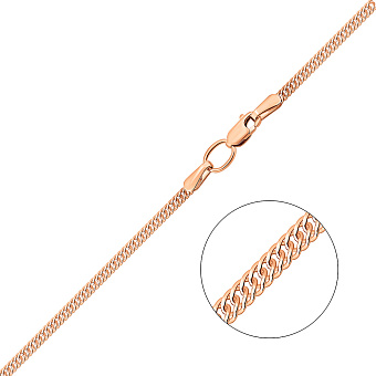 Цепочка из красного золота плетения Ромб (арт. 303002)