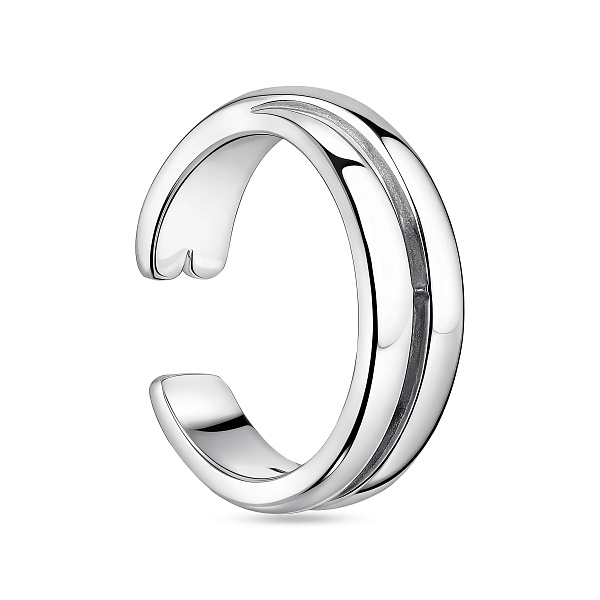 Срібна каффа-моносережка без каменів (арт. 7502/20165ря) – зображення 1