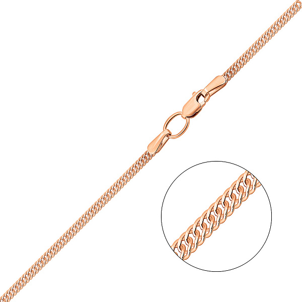 Ланцюжок з червоного золота плетіння Ромб (арт. 303002) – зображення 1