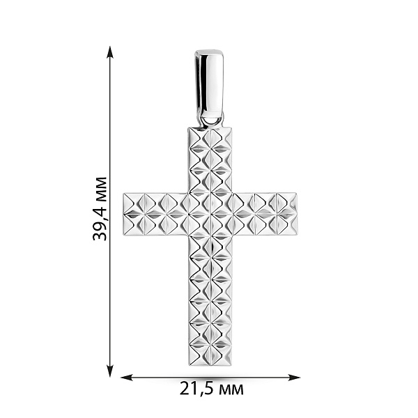 Золотий хрестик без розп'яття (арт. 4401028б) – зображення 2