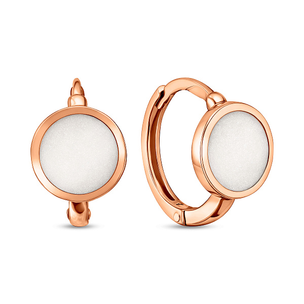 Серьги Лýна из красного золота (арт. 1101091еп) – изображение 1