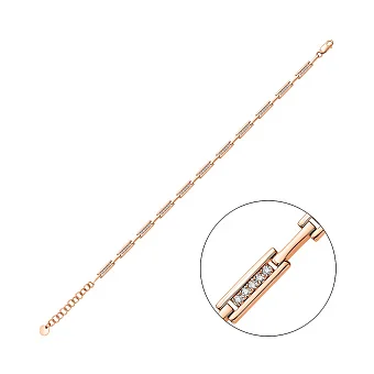 Золотой браслет с бриллиантами (арт. Б011570020)