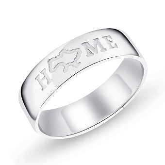 Кольцо из серебра "Home" (арт. 7501/452кп)