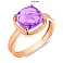 Кольцо золотое с аметистом (арт. 141156Па) – изображение 2