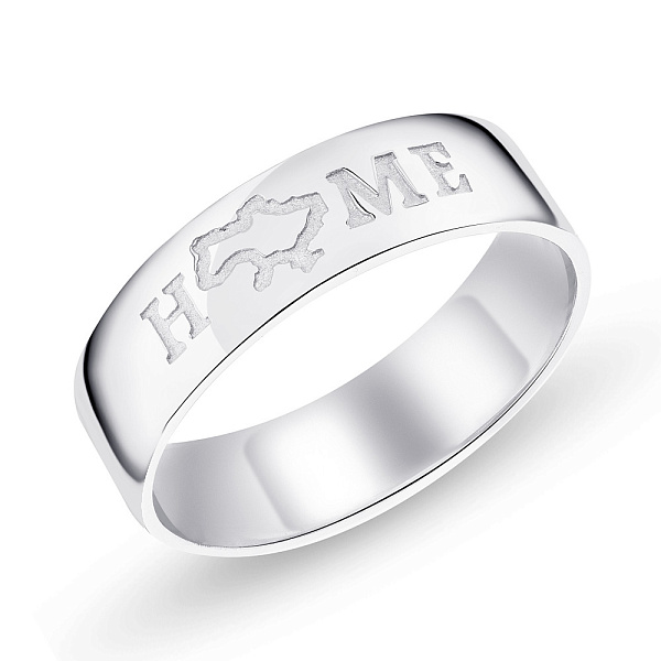 Кольцо из серебра "Home" (арт. 7501/452кп) – изображение 1