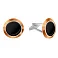 Серебряные запонки с ониксом (арт. 7215/769-зо) – изображение 1