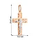 Золотий хрестик з розп'яттям (арт. 511111н) – зображення 2