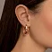 Золотые серьги-конго (арт. 105206/25) – изображение 2