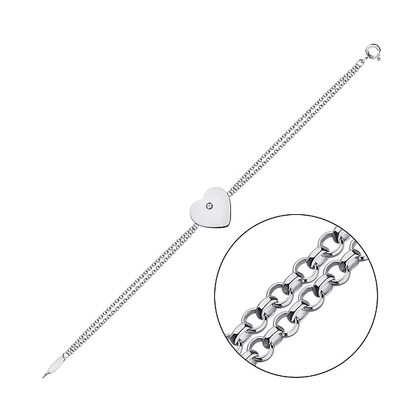 Серебряный браслет (арт. 7509/3829) – изображение 1