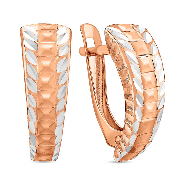 Золотые серьги без камней (арт. 121234) – изображение 1