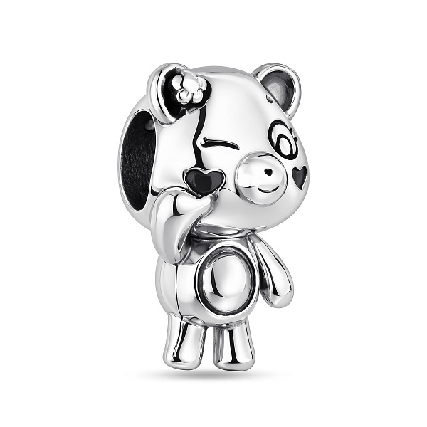 Серебряный шарм Мишка (арт. 7903/4548) – изображение 1