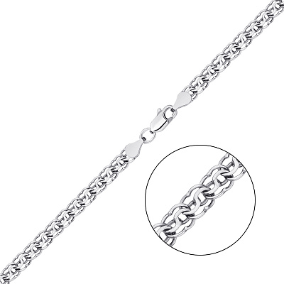 Ланцюжок срібний  плетінні Струмочок  (арт. 03013425ч)