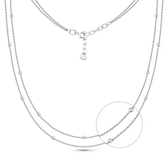 Кольє з білого золота (арт. 360179б)