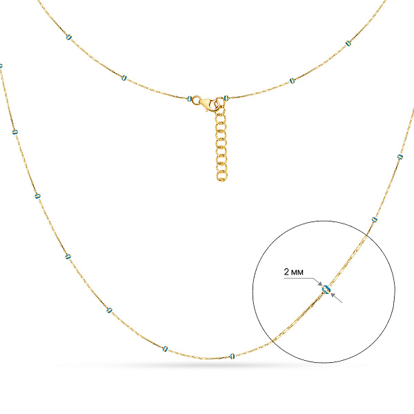 Золотое колье Francelli (арт. 351331жг) – изображение 6