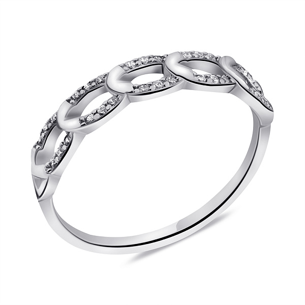 Кольцо из серебра с фианитами (арт. 7501/6611) – изображение 1
