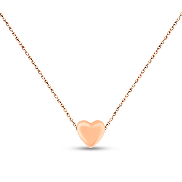 Колье Сердечко из красного золота (арт. 360157) – изображение 1
