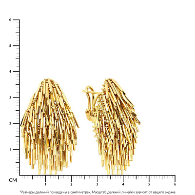 Масивні золоті сережки Francelli (арт. 108314ж)