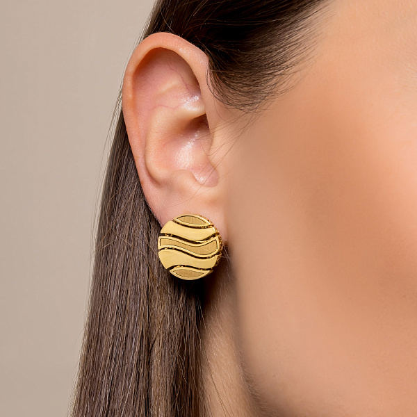 Сережки з жовтого золота Francelli (арт. 1091327ж) – зображення 2