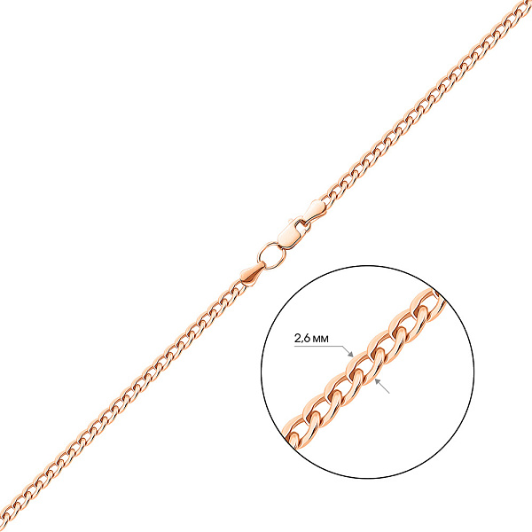 Золотий ланцюжок плетіння Панцирне (арт. 301005д) – зображення 3