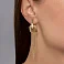 Золотые серьги с подвесками Francelli (арт. 1092033ж) – изображение 2