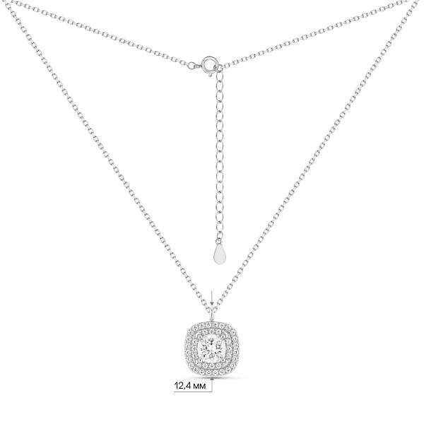 Серебряное колье с фианитами (арт. 7507/2597) – изображение 3