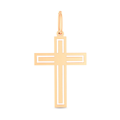 Крестик из красного золота  (арт. 440802/30)