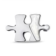 Серебряная брошь Пазл (арт. 7505/207еп)