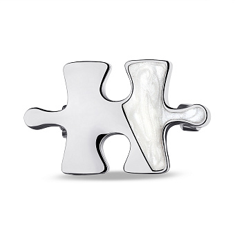 Фото Срібна брошка Пазл (арт. 7505/207еп)