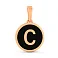 Золотой кулон Буква С с эмалью (арт. 440992еч) – изображение 1