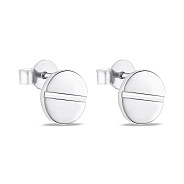 Фото Серьги-пусеты из белого золота (арт. 107098/2б)