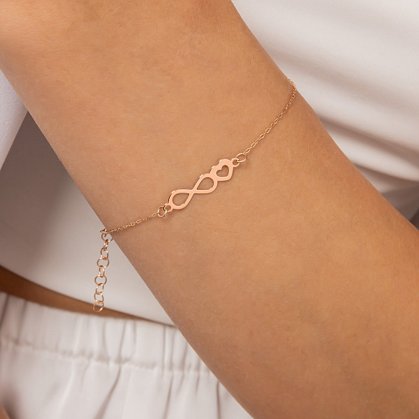 Золотой браслет с фианитами (арт. 326938цв) – изображение 2