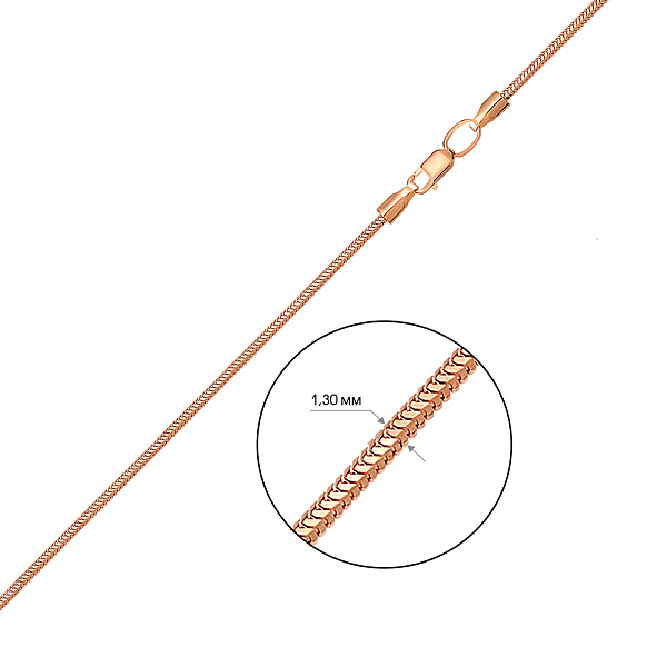 Золотая цепочка плетения Снейк (арт. 304207) – изображение 2