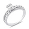Серебряное кольцо с фианитами (арт. 7501/8508) – изображение 2