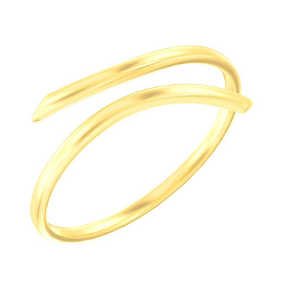 Незамкнутое кольцо из желтого золота  (арт. 140950ж)