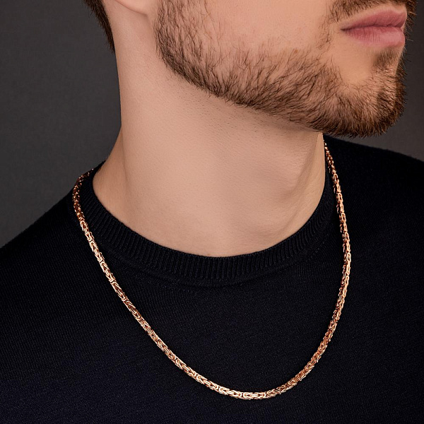 Цепочка из красного золота плетения Лисий хвост (арт. ц308256) – изображение 3