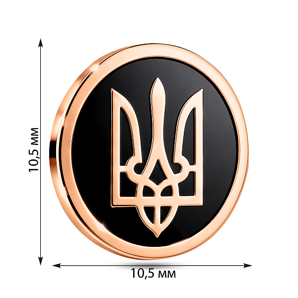 Золотий значок Тризуб-Герб України (арт. 361203еч) – зображення 3