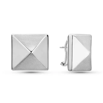 Сережки Francelli з білого золота без каменів (арт. е1091984бм)