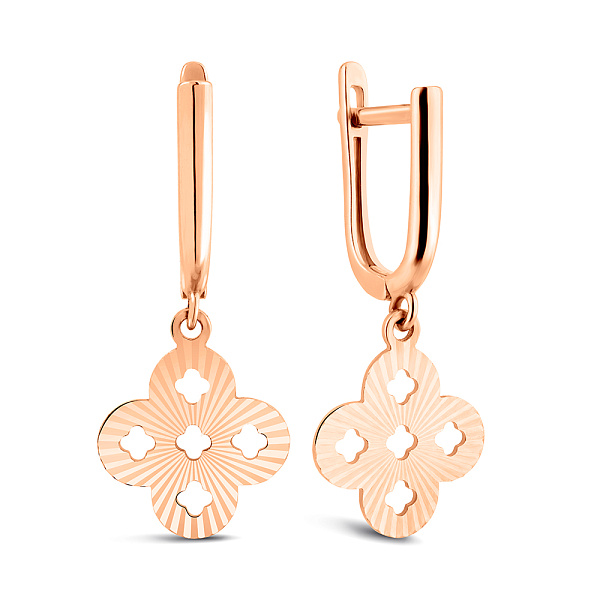 Серьги из красного золота (арт. 111275а) – изображение 1