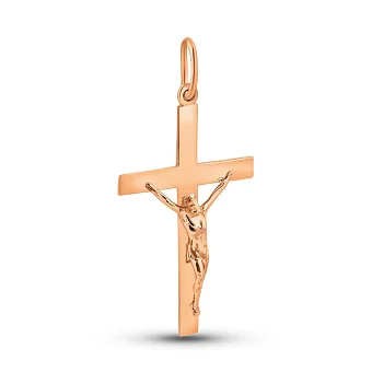 Золотий хрестик з розп'яттям (арт. 500667)